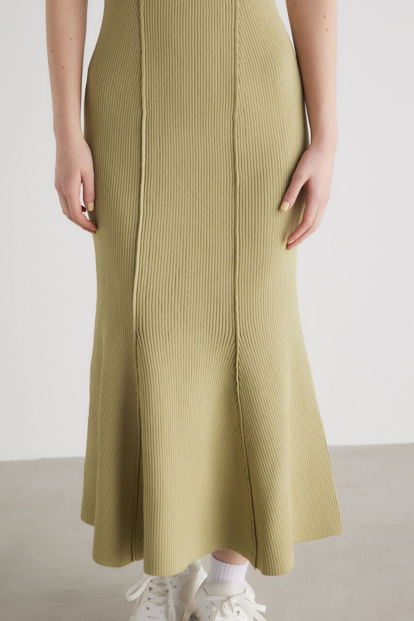 rienda「シャツドッキング Knit OP」|ワンピース|