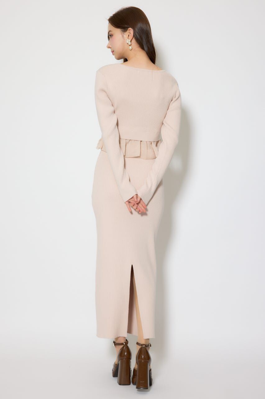 rienda「ペプラムカーデセットキャミワンピース」|ワンピース|