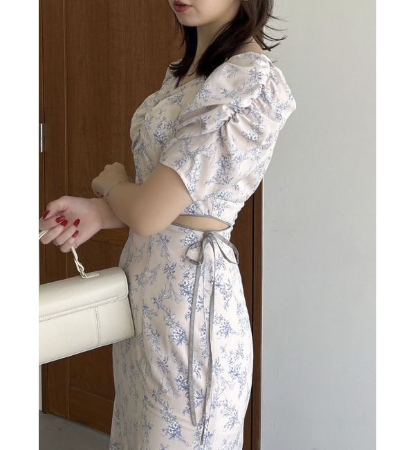 dazzlin「ウエストカットアウトパイピングワンピース」|ワンピース|