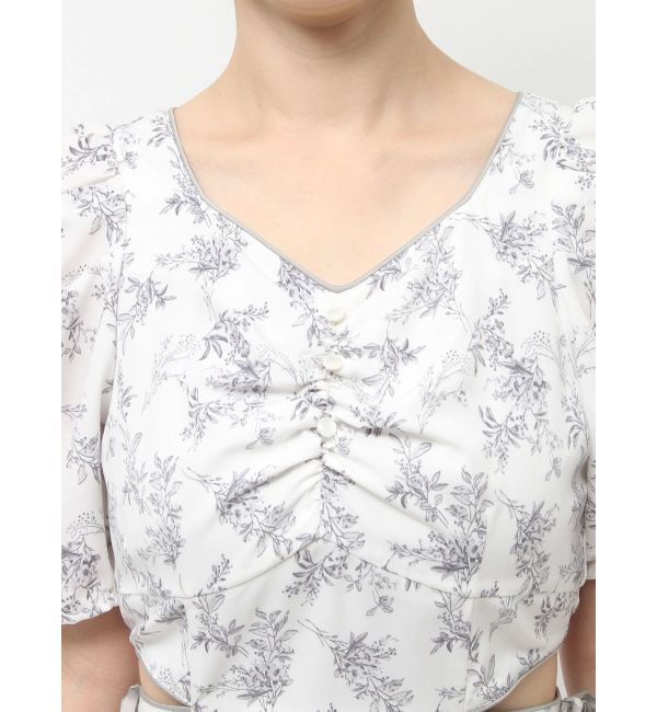 dazzlin「ウエストカットアウトパイピングワンピース」|ワンピース|