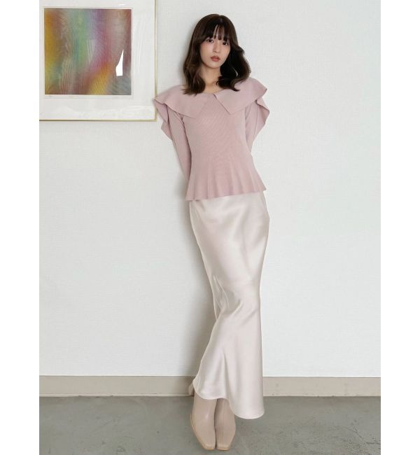 MERCURYDUO「サテンナロースカート」|スカート|