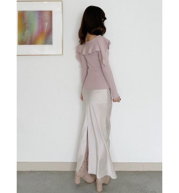 MERCURYDUO「サテンナロースカート」|スカート|