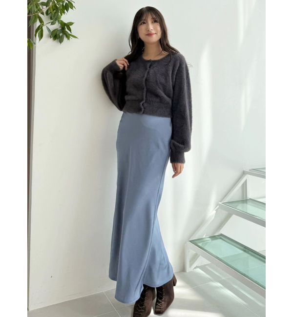 MERCURYDUO「サテンナロースカート」|スカート|