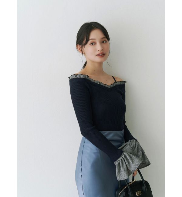 MERCURYDUO「サテンナロースカート」|スカート|