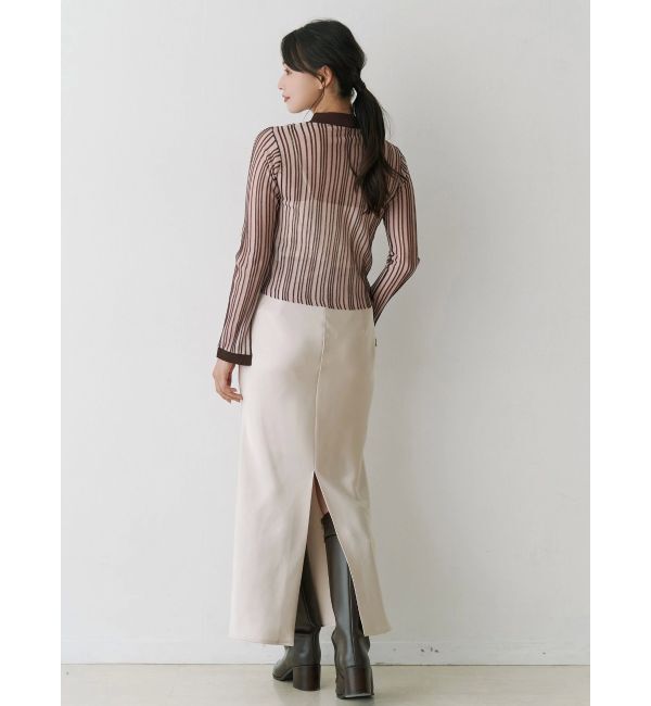 MERCURYDUO「サテンナロースカート」|スカート|