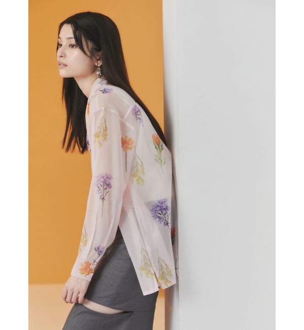 MURUA「フラワーシアーシャツ【WEB限定】」|シャツ・ブラウス|