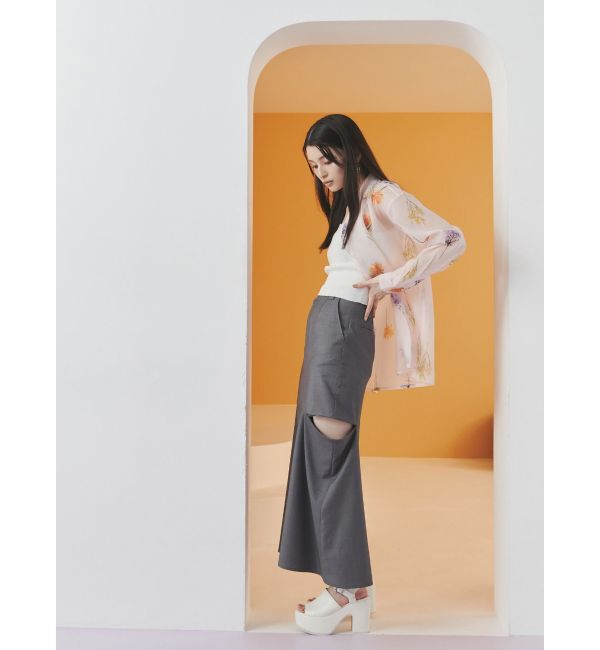 MURUA「フラワーシアーシャツ【WEB限定】」|シャツ・ブラウス|