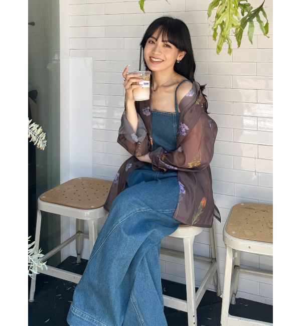 MURUA「フラワーシアーシャツ【WEB限定】」|シャツ・ブラウス|