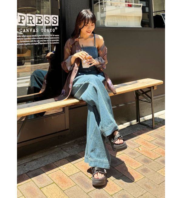 MURUA「フラワーシアーシャツ【WEB限定】」|シャツ・ブラウス|