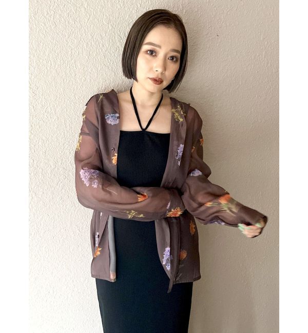 MURUA「フラワーシアーシャツ【WEB限定】」|シャツ・ブラウス|