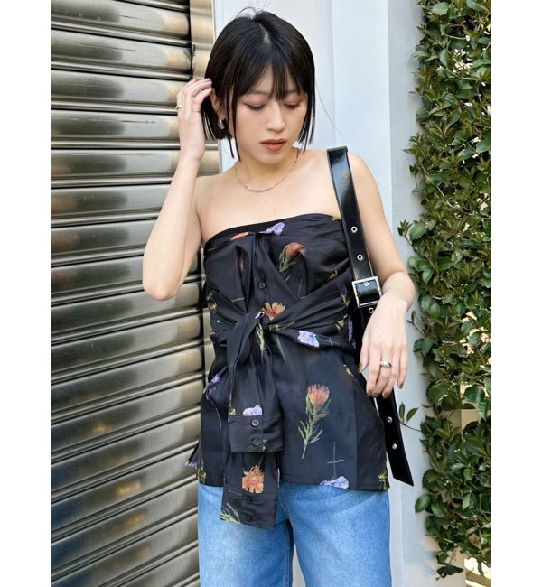 MURUA「フラワーシアーシャツ【WEB限定】」|シャツ・ブラウス|