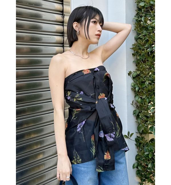 MURUA「フラワーシアーシャツ【WEB限定】」|シャツ・ブラウス|