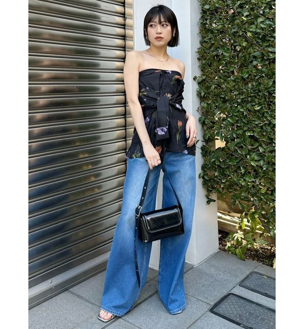 MURUA「フラワーシアーシャツ【WEB限定】」|シャツ・ブラウス|