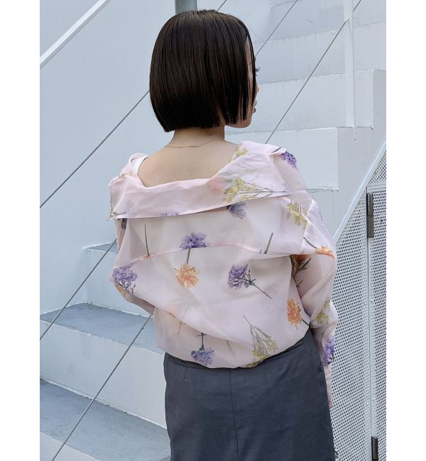 MURUA「フラワーシアーシャツ【WEB限定】」|シャツ・ブラウス|