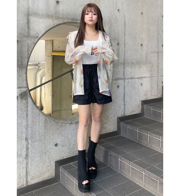 MURUA「フラワーシアーシャツ【WEB限定】」|シャツ・ブラウス|