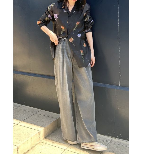 MURUA「フラワーシアーシャツ【WEB限定】」|シャツ・ブラウス|