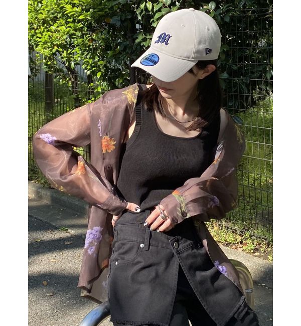 MURUA「フラワーシアーシャツ【WEB限定】」|シャツ・ブラウス|