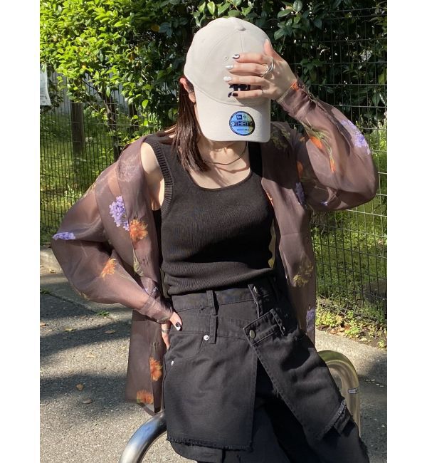 MURUA「フラワーシアーシャツ【WEB限定】」|シャツ・ブラウス|