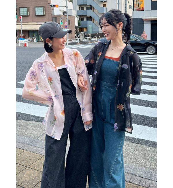 MURUA「フラワーシアーシャツ【WEB限定】」|シャツ・ブラウス|