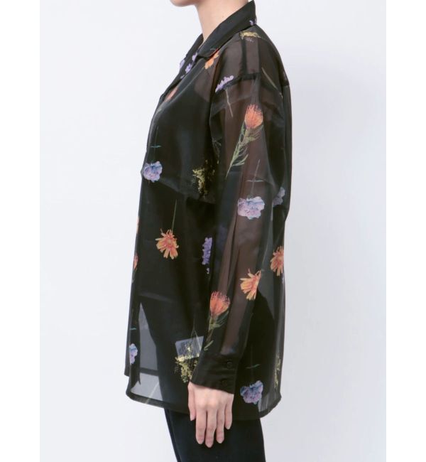 MURUA「フラワーシアーシャツ【WEB限定】」|シャツ・ブラウス|