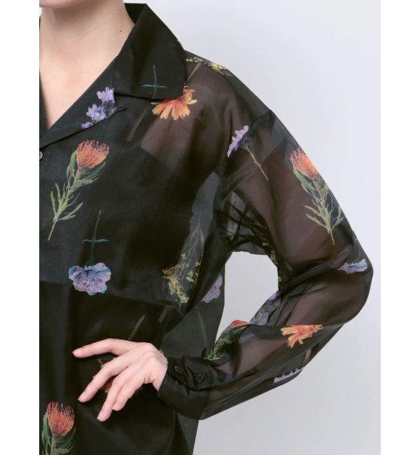 MURUA「フラワーシアーシャツ【WEB限定】」|シャツ・ブラウス|