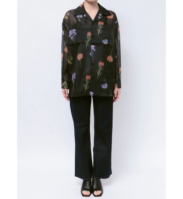 MURUA「フラワーシアーシャツ【WEB限定】」|シャツ・ブラウス|