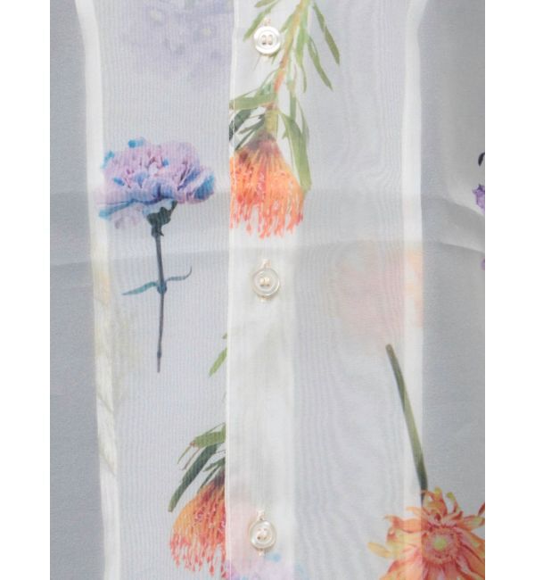 MURUA「フラワーシアーシャツ【WEB限定】」|シャツ・ブラウス|