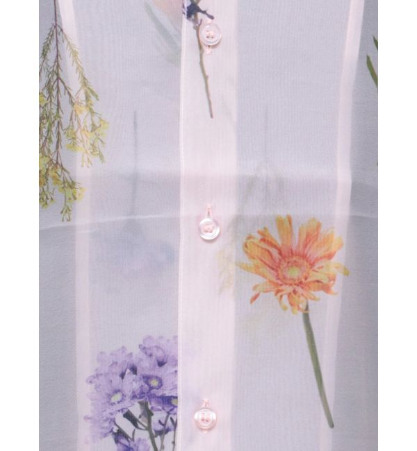 MURUA「フラワーシアーシャツ【WEB限定】」|シャツ・ブラウス|