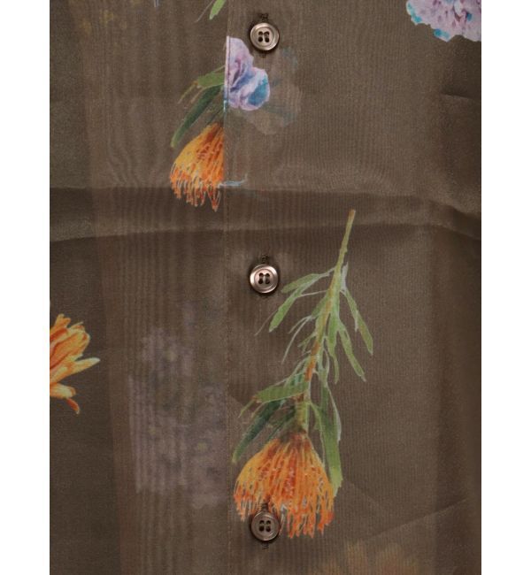 MURUA「フラワーシアーシャツ【WEB限定】」|シャツ・ブラウス|