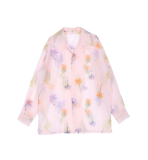 MURUA「フラワーシアーシャツ【WEB限定】」|シャツ・ブラウス|