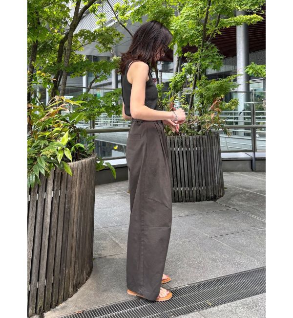 Ungrid「コクーンチノパンツ」|その他|チャコールグレー