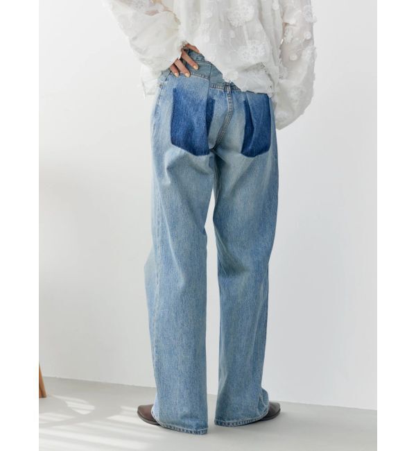 Ungrid「リメイクデザインルーズデニム」|デニム|