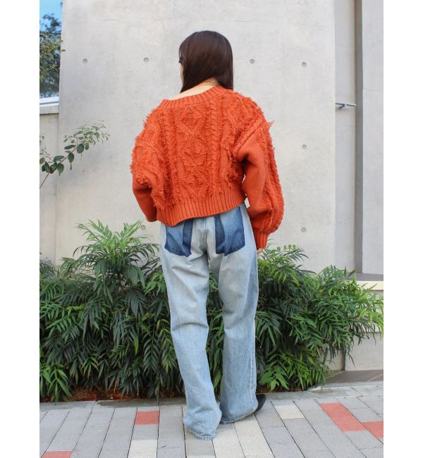 Ungrid「リメイクデザインルーズデニム」|デニム|