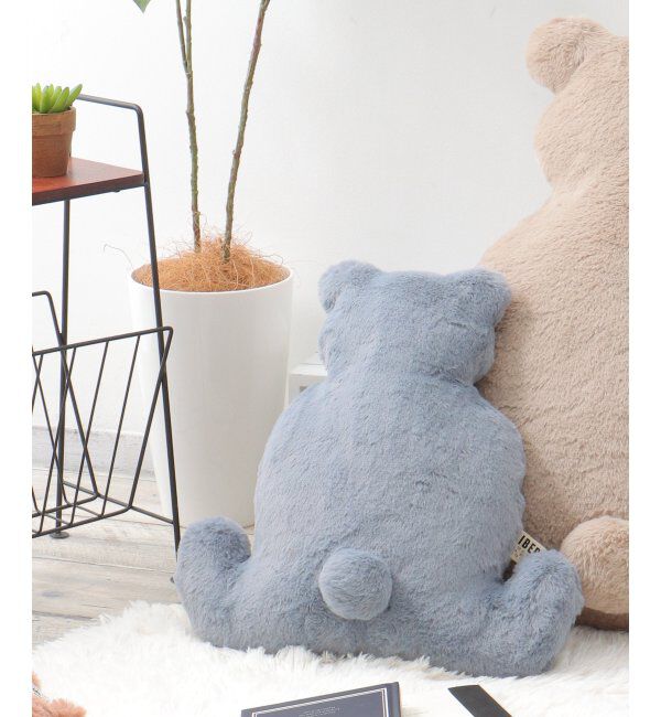 Lbc with Life「HIBARNATION クマ S」|クッション・クッションカバー|ブルー