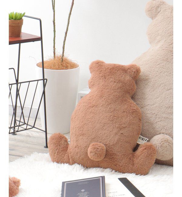 Lbc with Life「HIBARNATION クマ S」|クッション・クッションカバー|ココア