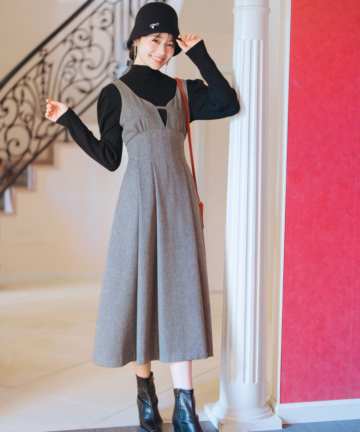 WILLSELECTION「袖口パールボトルネックリブニット」|ニット・セーター|