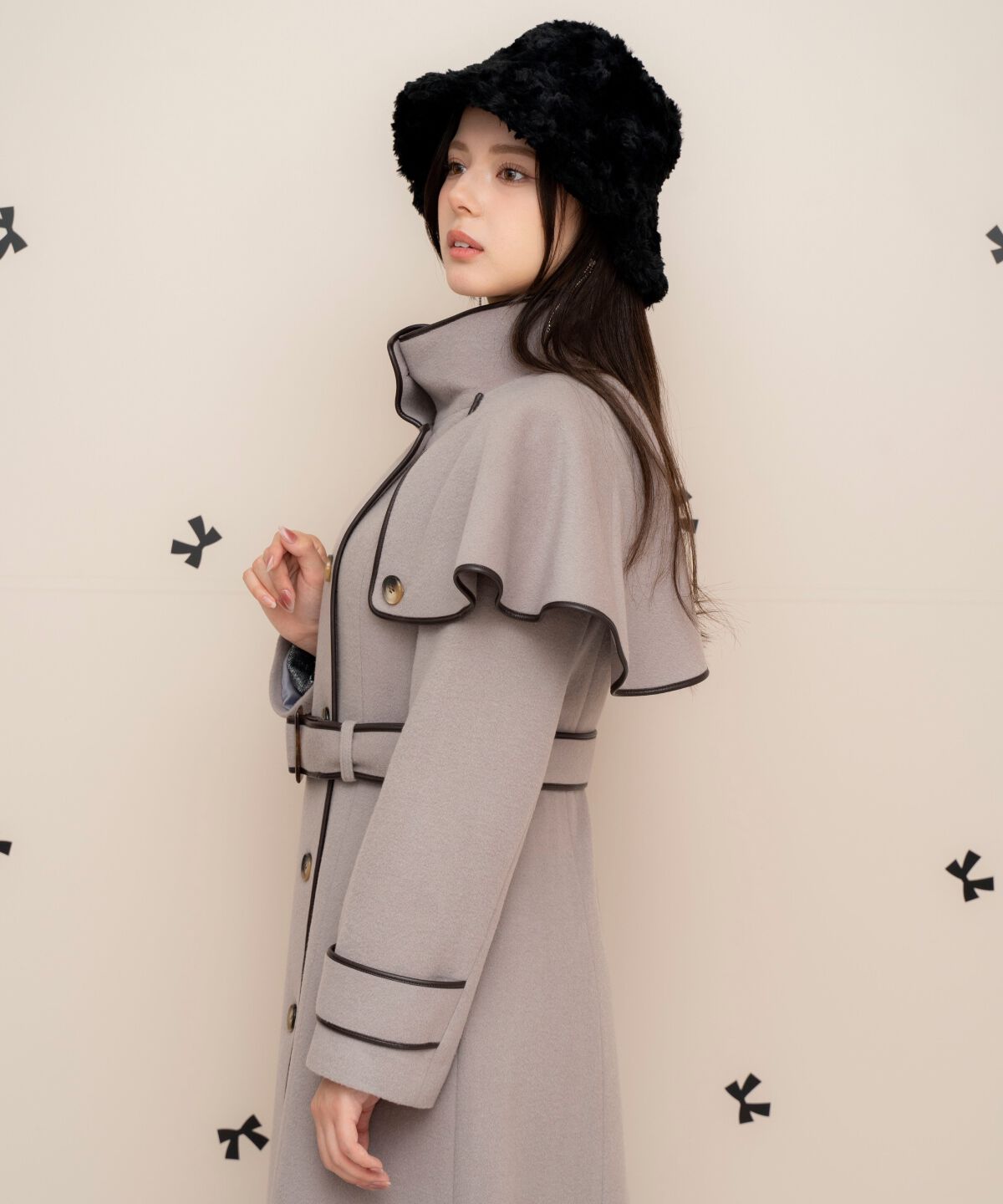 WILLSELECTION「配色ケープコート」|その他|