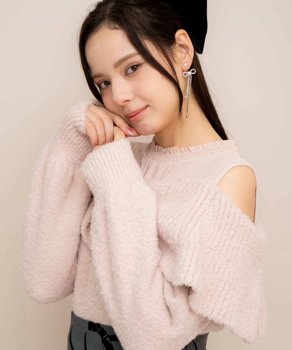 WILLSELECTION「プチテディヤーンプルオーバー」|ニット・セーター|ベージュ