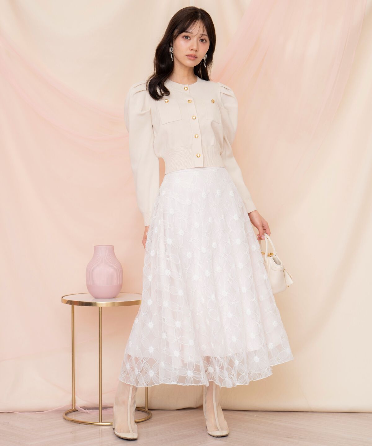 WILLSELECTION「ポケットデザインタックスリーブカーディガン」|カーディガン|