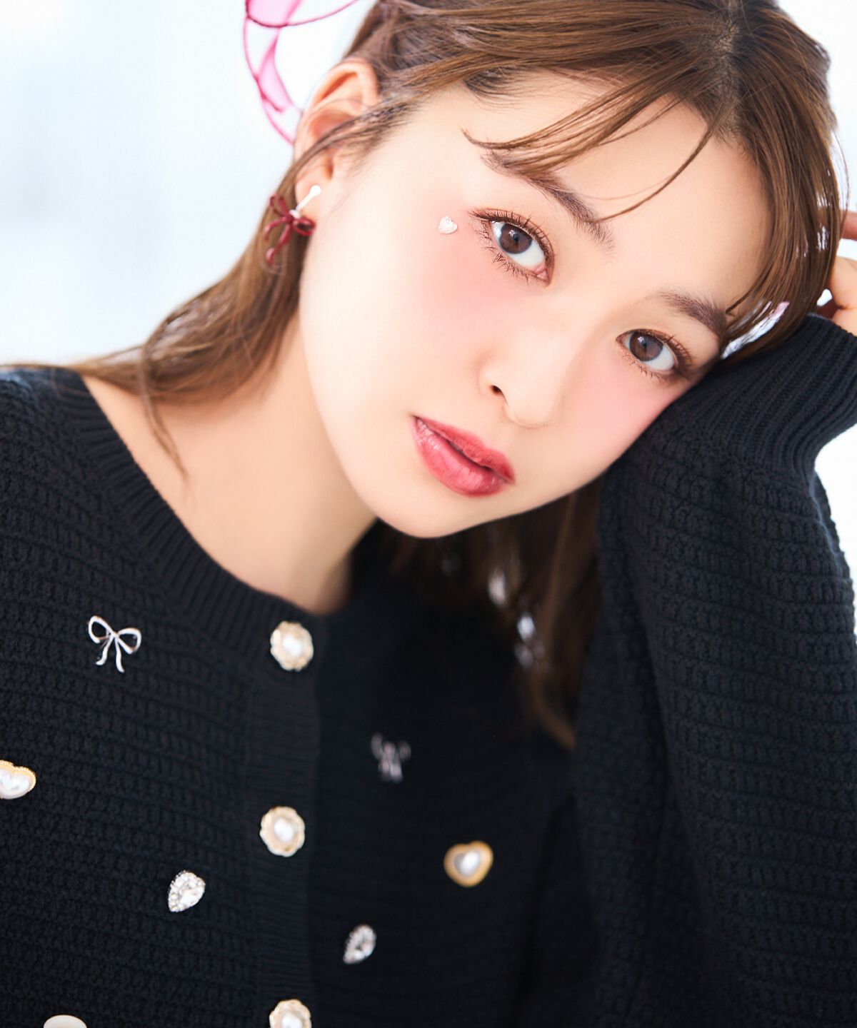 WILLSELECTION「シャイニービジューカーディガン」|カーディガン|