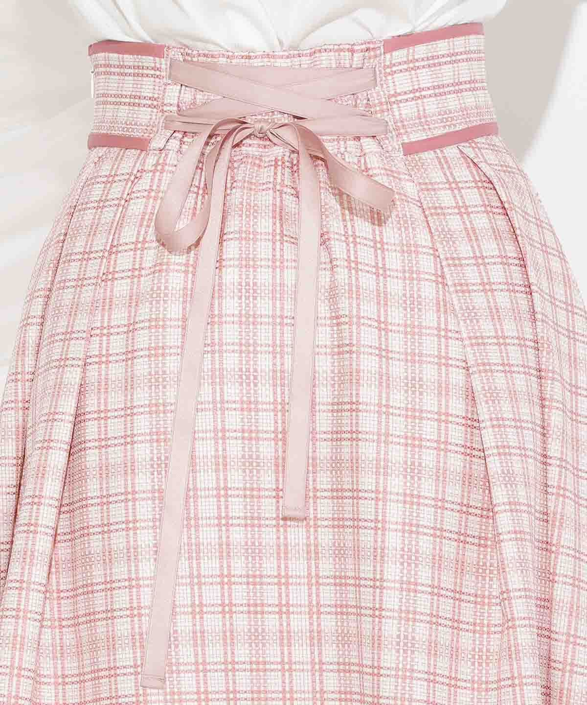 WILLSELECTION「パイピングデザインタックスカート」|フレア|