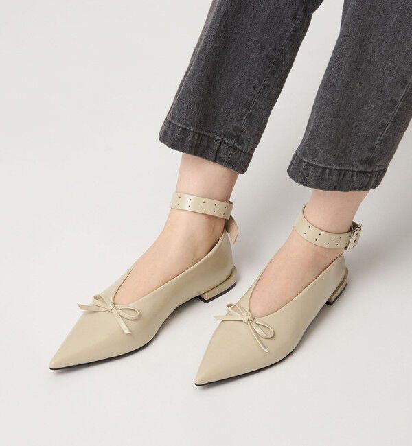 ODETTE E ODILE「＜SY＞ ポインテッドリボンベルト フラット15&uarr;」|パンプス|