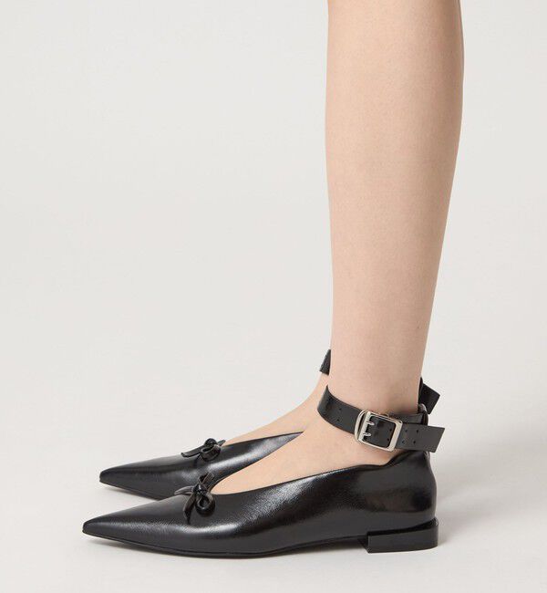 ODETTE E ODILE「＜SY＞ ポインテッドリボンベルト フラット15&uarr;」|パンプス|