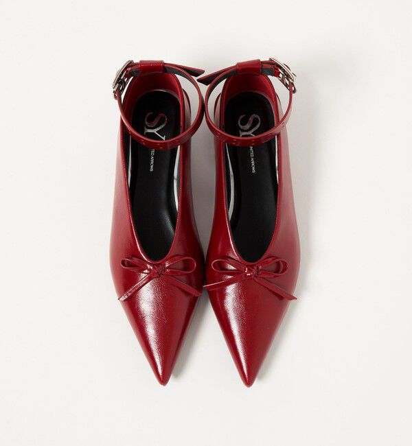 ODETTE E ODILE「＜SY＞ ポインテッドリボンベルト フラット15&uarr;」|パンプス|