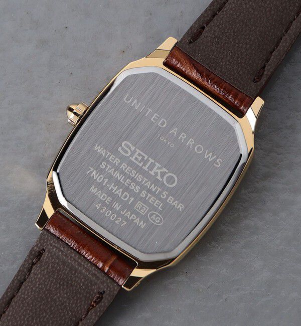 UNITED ARROWS「【別注】＜SEIKO＞スクエア レザー 腕時計」|腕時計|