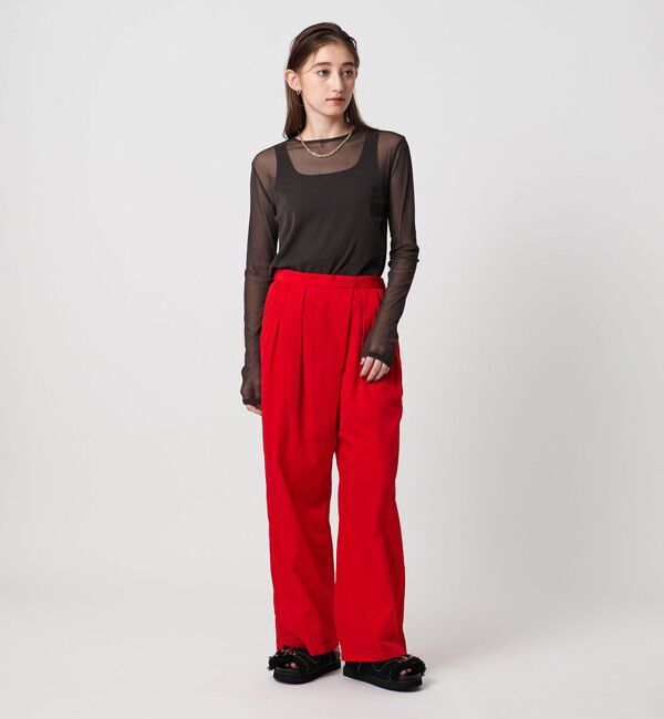 UNITED ARROWS「チュール ジャージー カットソー」|Tシャツ・カットソー|