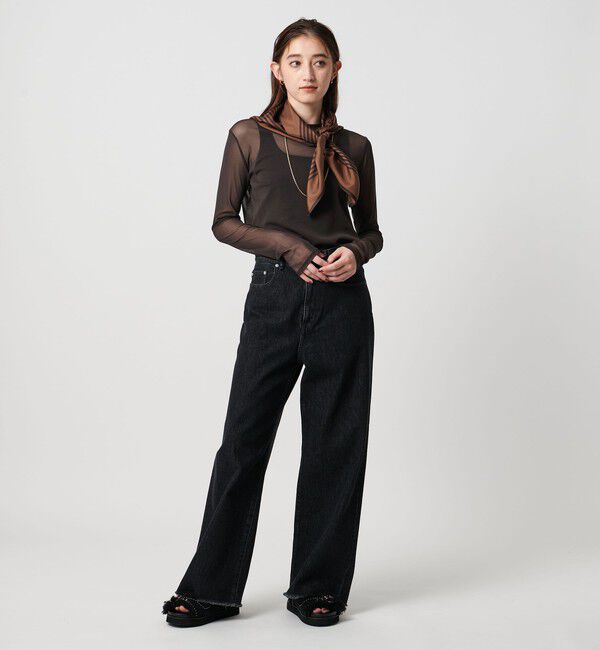 UNITED ARROWS「チュール ジャージー カットソー」|Tシャツ・カットソー|