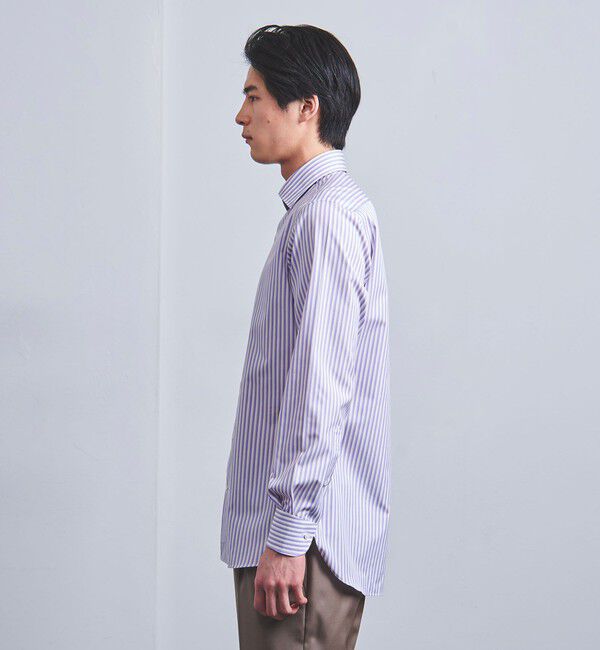 UNITED ARROWS「イージーケア AG ファンシーストライプ セミワイドカラーシャツ -抗菌防臭-」|シャツ・ブラウス|