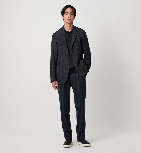 UNITED ARROWS「FORTEX メランジ シングル 2ボタン テーラードジャケット CS/T-MODEL 2WAYストレッチ」|テーラードジャケット|