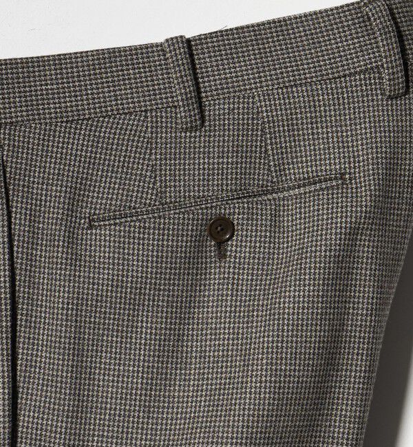 UNITED ARROWS「ハウンドトゥース 1プリーツ パンツ R―MODEL」|スーツ|